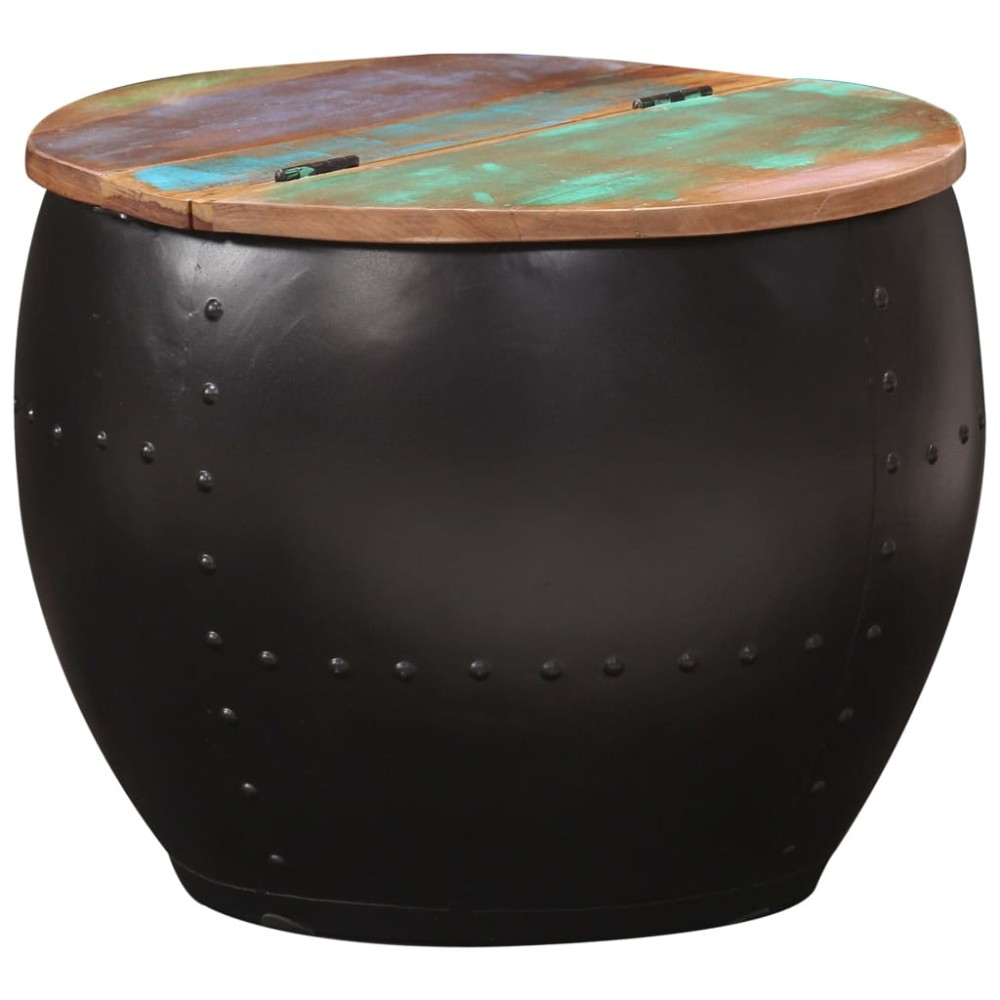 vidaXL Măsuță de cafea, 53 x 43 cm, lemn masiv reciclat