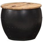 vidaXL Măsuță de cafea, 53 x 43 cm, lemn masiv de mango, rotund vidaXL Măsuță de cafea, 53 x 43 cm, lemn masiv de mango, rotund