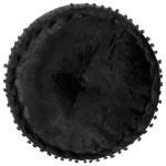 vidaXL Fotoliu puf rotund, antracit, 40 x 20 cm, catifea vidaXL Fotoliu puf rotund, antracit, 40 x 20 cm, catifea