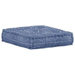 vidaXL Fotoliu puf modular, indigo, material textil