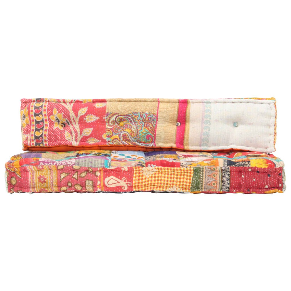 vidaXL Pernă pentru canapea din paleți, multicolor, textil, petice