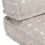 vidaXL Pernă pentru canapea din paleți, maro deschis, textil, petice vidaXL Pernă pentru canapea din paleți, maro deschis, textil, petice