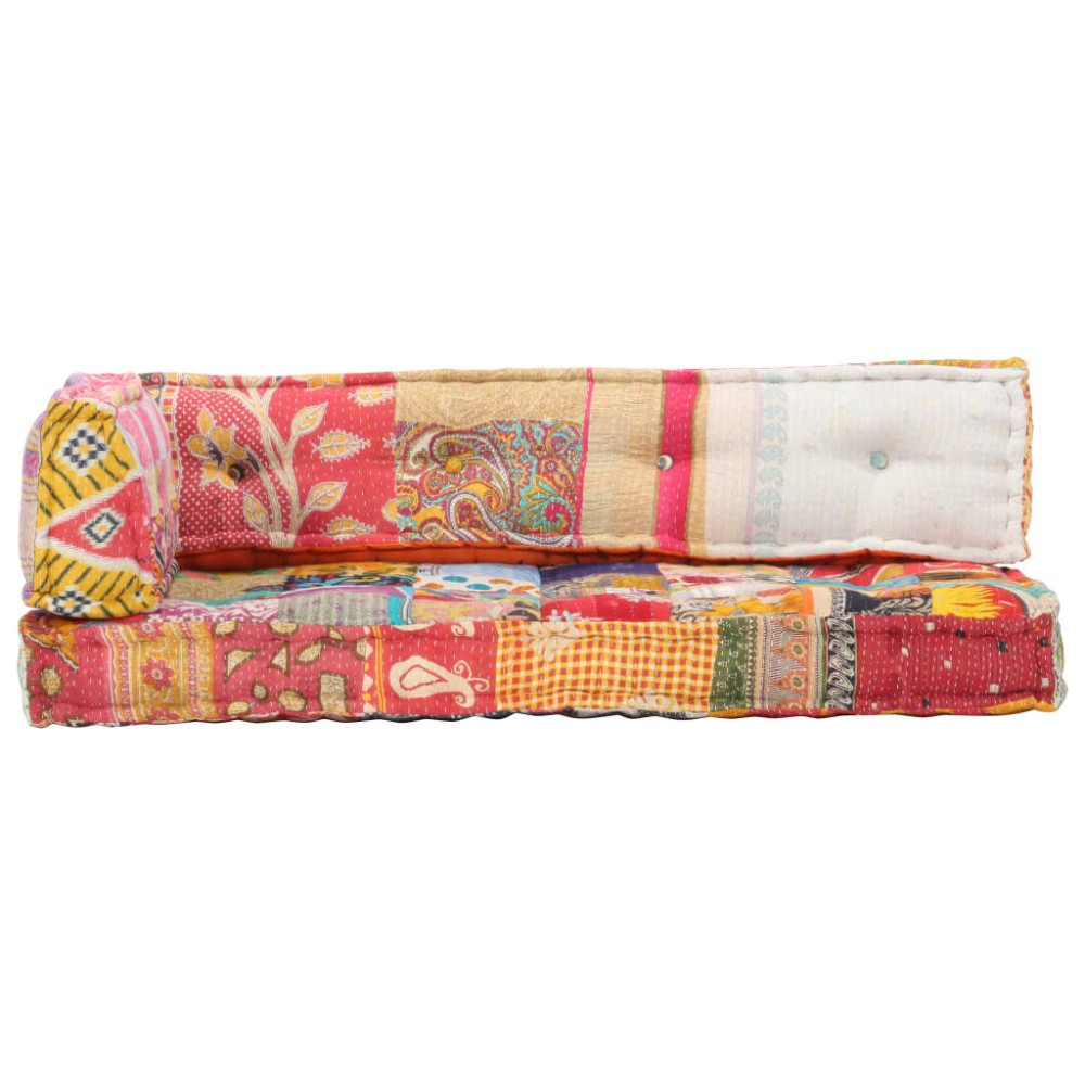 vidaXL Pernă pentru canapea din paleți, multicolor, textil, petice