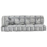 vidaXL Pernă pentru canapea din paleți, gri, textil, petice vidaXL Pernă pentru canapea din paleți, gri, textil, petice