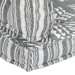 vidaXL Pernă pentru canapea din paleți, gri, textil, petice vidaXL Pernă pentru canapea din paleți, gri, textil, petice