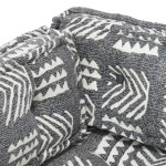 vidaXL Pernă pentru canapea din paleți, gri, textil, petice vidaXL Pernă pentru canapea din paleți, gri, textil, petice