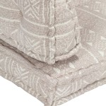 vidaXL Pernă pentru canapea din paleți, maro deschis, textil, petice vidaXL Pernă pentru canapea din paleți, maro deschis, textil, petice
