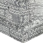 vidaXL Pernă pentru canapea din paleți, gri deschis, textil, petice vidaXL Pernă pentru canapea din paleți, gri deschis, textil, petice