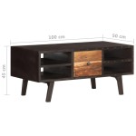 vidaXL Măsuță de cafea, 100x50x45 cm, lemn masiv reciclat vidaXL Măsuță de cafea, 100x50x45 cm, lemn masiv reciclat