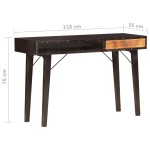 vidaXL Masă consolă, 118x35x76 cm, lemn masiv reciclat vidaXL Masă consolă, 118x35x76 cm, lemn masiv reciclat