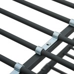 vidaXL Pat supraetajat, negru, 90 x 200 cm, metal vidaXL Pat supraetajat, negru, 90 x 200 cm, metal