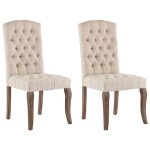vidaXL Scaune de bucătărie, 2 buc., bej, textil cu aspect de pânză vidaXL Scaune de bucătărie, 2 buc., bej, textil cu aspect de pânză