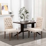 vidaXL Scaune de bucătărie, 2 buc., bej, textil cu aspect de pânză vidaXL Scaune de bucătărie, 2 buc., bej, textil cu aspect de pânză