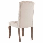 vidaXL Scaune de bucătărie, 2 buc., bej, textil cu aspect de pânză vidaXL Scaune de bucătărie, 2 buc., bej, textil cu aspect de pânză