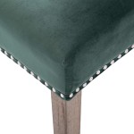 vidaXL Scaun de bucătărie, verde închis, catifea vidaXL Scaun de bucătărie, verde închis, catifea