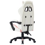 vidaXL Scaun de racing, roz, piele ecologică vidaXL Scaun de racing, roz, piele ecologică