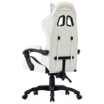 vidaXL Scaun de racing, negru, piele ecologică vidaXL Scaun de racing, negru, piele ecologică