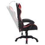 vidaXL Scaun de jocuri cu LED RGB, roșu și negru, piele ecologică vidaXL Scaun de jocuri cu LED RGB, roșu și negru, piele ecologică