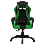 vidaXL Scaun de jocuri cu LED RGB, verde și negru, piele ecologică vidaXL Scaun de jocuri cu LED RGB, verde și negru, piele ecologică