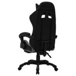 vidaXL Scaun de racing cu LED RGB, gri și negru, piele ecologică vidaXL Scaun de racing cu LED RGB, gri și negru, piele ecologică