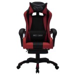 vidaXL Scaun de jocuri cu LED RGB, roșu vin și negru, piele ecologică vidaXL Scaun de jocuri cu LED RGB, roșu vin și negru, piele ecologică