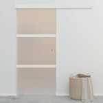 vidaXL Ușă glisantă, argintiu, 90 x 212 cm, sticlă ESG și aluminiu vidaXL Ușă glisantă, argintiu, 90 x 212 cm, sticlă ESG și aluminiu