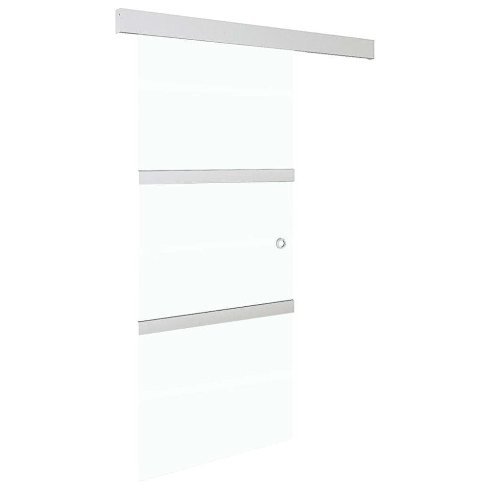 vidaXL Ușă glisantă cu opritor silențios 76x205 cm sticlă ESG/aluminiu