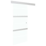 vidaXL Ușă glisantă cu opritor silențios 76x205 cm sticlă ESG/aluminiu vidaXL Ușă glisantă cu opritor silențios 76x205 cm sticlă ESG/aluminiu