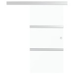 vidaXL Ușă glisantă cu opritor silențios 76x205 cm sticlă ESG/aluminiu vidaXL Ușă glisantă cu opritor silențios 76x205 cm sticlă ESG/aluminiu