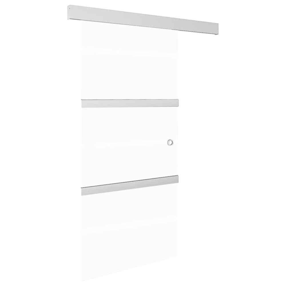 vidaXL Ușă glisantă cu opritor silențios 90x205 cm sticlă ESG/aluminiu