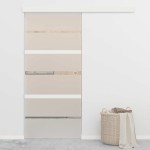 vidaXL Ușă glisantă, argintiu, 90 x 205 cm, sticlă ESG și aluminiu vidaXL Ușă glisantă, argintiu, 90 x 205 cm, sticlă ESG și aluminiu
