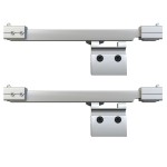 vidaXL Ușă glisantă cu opritoare soft, 76x205 cm, sticlă ESG/aluminiu