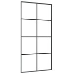 vidaXL Ușă glisantă, negru, 102,5x205 cm, aluminiu și sticlă ESG vidaXL Ușă glisantă, negru, 102,5x205 cm, aluminiu și sticlă ESG