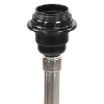 vidaXL Lampă de podea trepied maro miere și negru 141 cm lemn de tec vidaXL Lampă de podea trepied maro miere și negru 141 cm lemn de tec