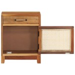 vidaXL Noptieră, 40 x 30 x 50 cm, lemn masiv reciclat vidaXL Noptieră, 40 x 30 x 50 cm, lemn masiv reciclat