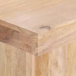 vidaXL Masă de bucătărie, 120x120x77 cm, lemn masiv mango