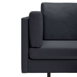 vidaXL Canapea de colț, gri închis, material textil