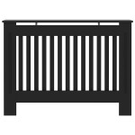 vidaXL Mască pentru calorifer, negru, 112 x 19 x 81,5 cm, MDF vidaXL Mască pentru calorifer, negru, 112 x 19 x 81,5 cm, MDF