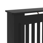vidaXL Mască pentru calorifer, negru, 112 x 19 x 81,5 cm, MDF vidaXL Mască pentru calorifer, negru, 112 x 19 x 81,5 cm, MDF