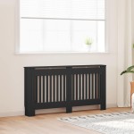 vidaXL Mască pentru calorifer, negru, 152 x 19 x 81,5 cm, MDF vidaXL Mască pentru calorifer, negru, 152 x 19 x 81,5 cm, MDF