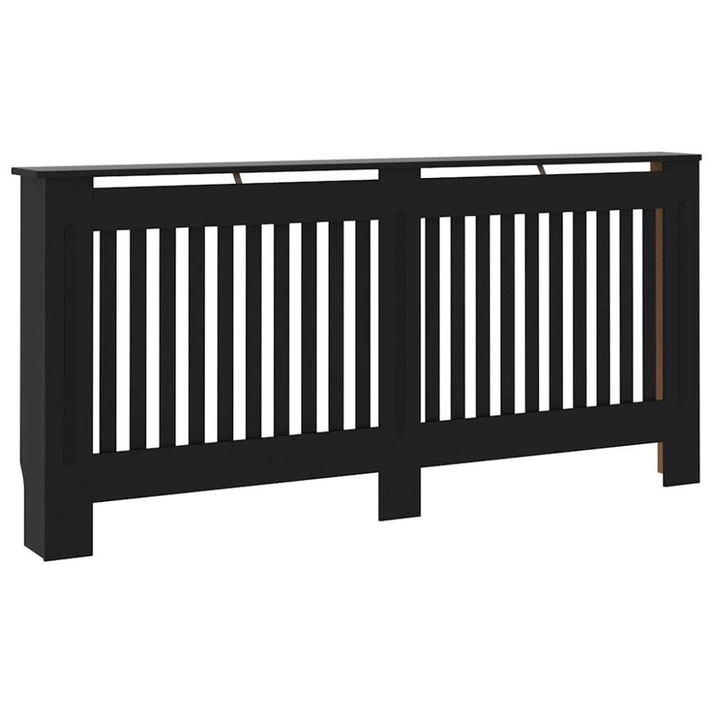 vidaXL Mască de calorifer, negru, 172 x 19 x 81,5 cm, MDF