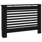 vidaXL Mască pentru calorifer, negru, 112 x 19 x 81,5 cm, MDF vidaXL Mască pentru calorifer, negru, 112 x 19 x 81,5 cm, MDF
