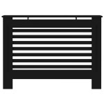vidaXL Mască pentru calorifer, negru, 112 x 19 x 81,5 cm, MDF vidaXL Mască pentru calorifer, negru, 112 x 19 x 81,5 cm, MDF