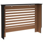 vidaXL Mască pentru calorifer, negru, 112 x 19 x 81,5 cm, MDF vidaXL Mască pentru calorifer, negru, 112 x 19 x 81,5 cm, MDF