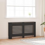 vidaXL Mască pentru calorifer, negru, 152 x 19 x 81,5 cm, MDF vidaXL Mască pentru calorifer, negru, 152 x 19 x 81,5 cm, MDF