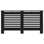 vidaXL Mască pentru calorifer, negru, 152 x 19 x 81,5 cm, MDF vidaXL Mască pentru calorifer, negru, 152 x 19 x 81,5 cm, MDF