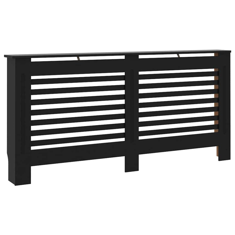 vidaXL Mască de calorifer, negru, 172 x 19 x 81,5 cm, MDF