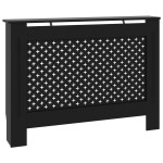 vidaXL Mască pentru calorifer, negru, 112 x 19 x 81,5 cm, MDF vidaXL Mască pentru calorifer, negru, 112 x 19 x 81,5 cm, MDF