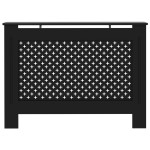 vidaXL Mască pentru calorifer, negru, 112 x 19 x 81,5 cm, MDF vidaXL Mască pentru calorifer, negru, 112 x 19 x 81,5 cm, MDF