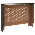vidaXL Mască pentru calorifer, negru, 112 x 19 x 81,5 cm, MDF vidaXL Mască pentru calorifer, negru, 112 x 19 x 81,5 cm, MDF